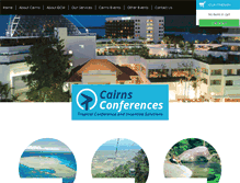 Tablet Screenshot of cairnsconferences.com.au
